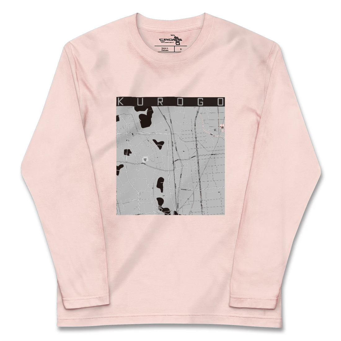 【黒子（茨城県）】地図柄ロングスリーブTシャツ