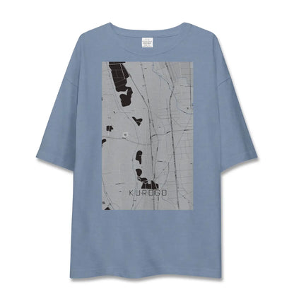 【黒子（茨城県）】地図柄ビッグシルエットTシャツ