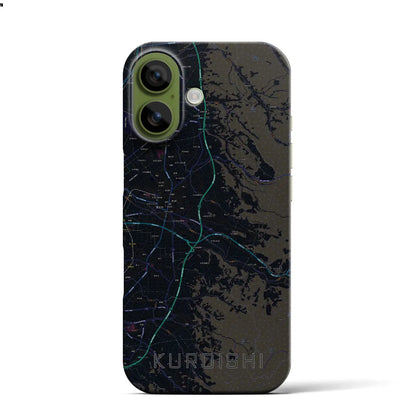 【黒石（青森県）】地図柄iPhoneケース（バックカバータイプ）