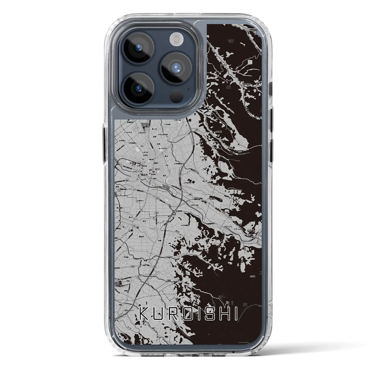 【黒石（青森県）】地図柄iPhoneケース（MagSafeタイプ）