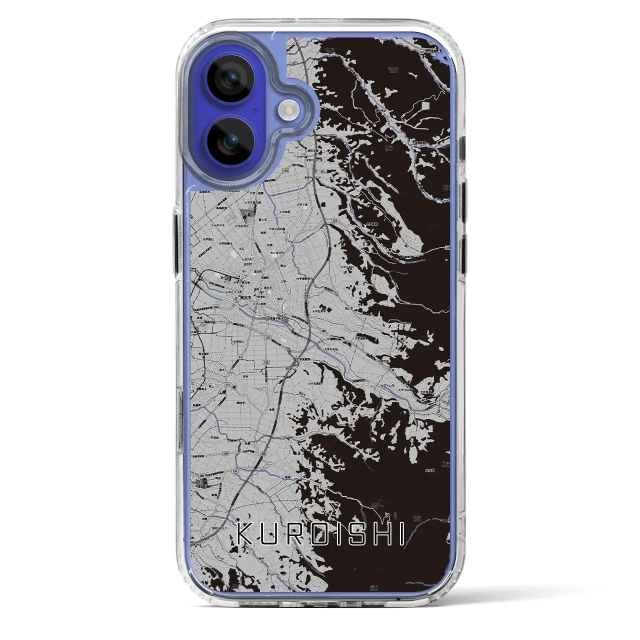 【黒石（青森県）】地図柄iPhoneケース（MagSafeタイプ）