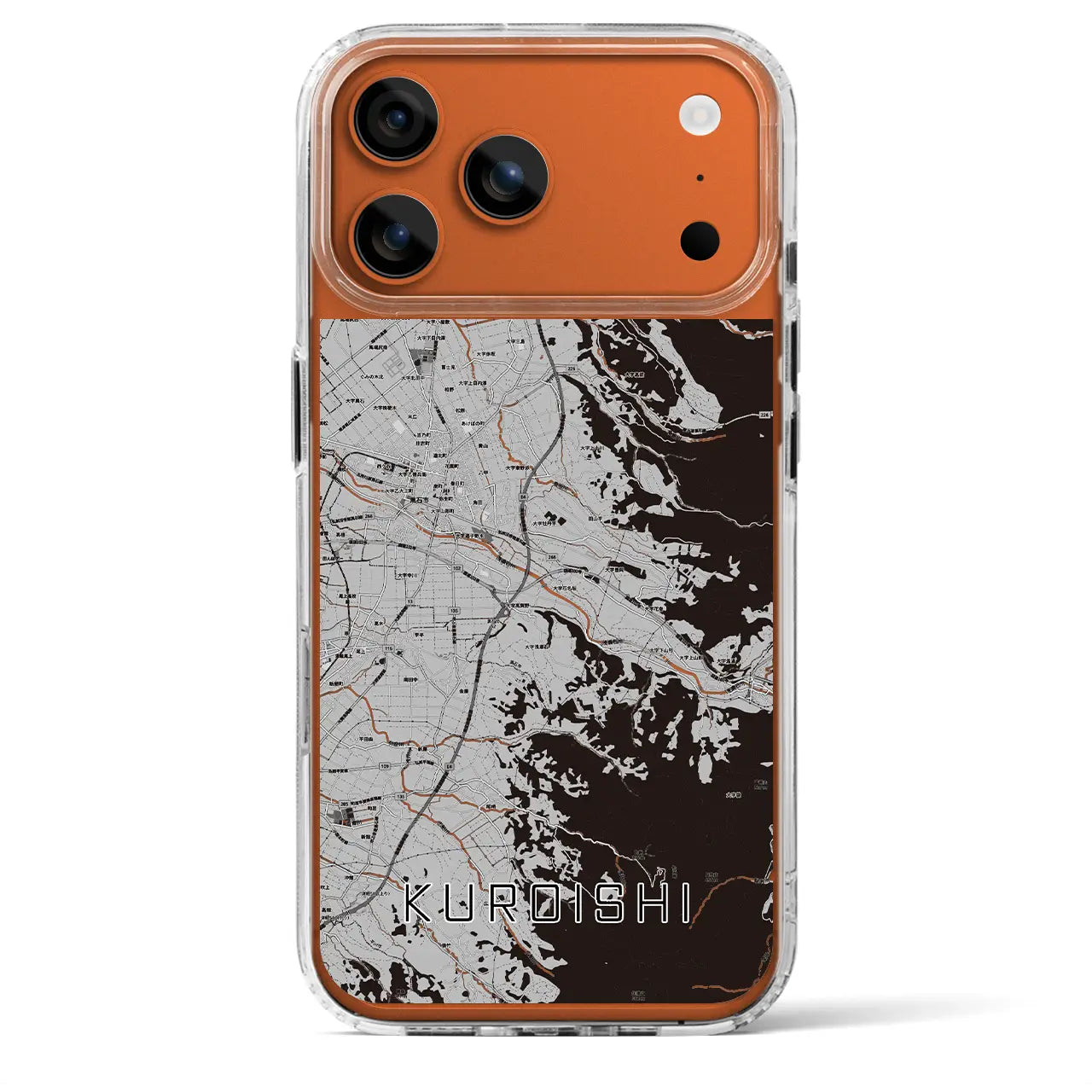 【黒石（青森県）】地図柄iPhoneケース（MagSafeタイプ）