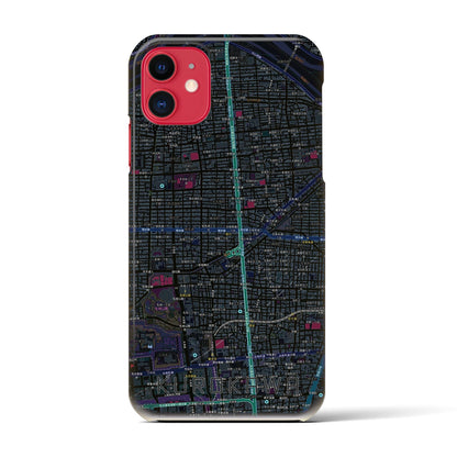 【黒川（愛知県）】地図柄iPhoneケース（バックカバータイプ）