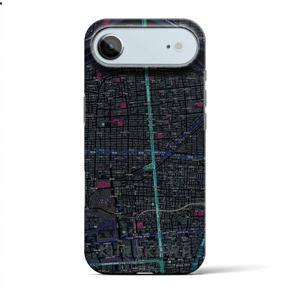 【黒川（愛知県）】地図柄iPhoneケース（バックカバータイプ）