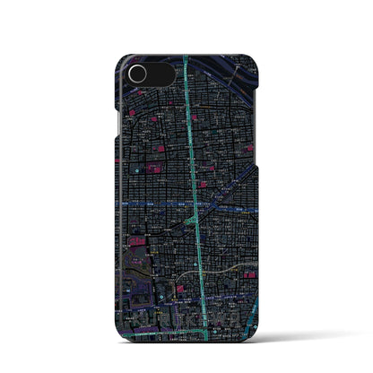 【黒川（愛知県）】地図柄iPhoneケース（バックカバータイプ）