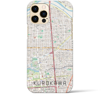 【黒川（愛知県）】地図柄iPhoneケース（バックカバータイプ）