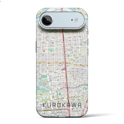 【黒川（愛知県）】地図柄iPhoneケース（バックカバータイプ）