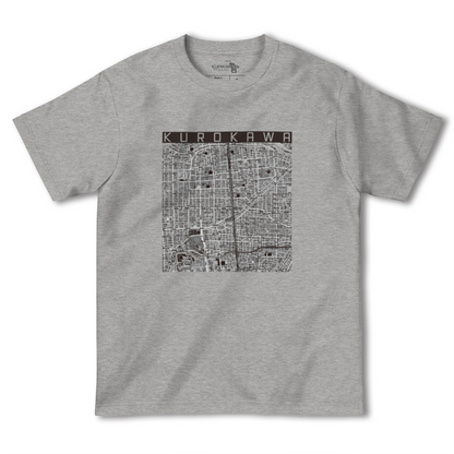 【黒川（愛知県）】地図柄ヘビーウェイトTシャツ