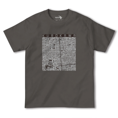 【黒川（愛知県）】地図柄ヘビーウェイトTシャツ