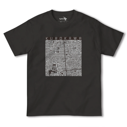 【黒川（愛知県）】地図柄ヘビーウェイトTシャツ
