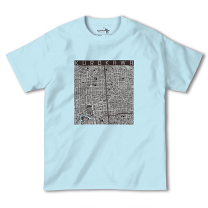【黒川（愛知県）】地図柄ヘビーウェイトTシャツ