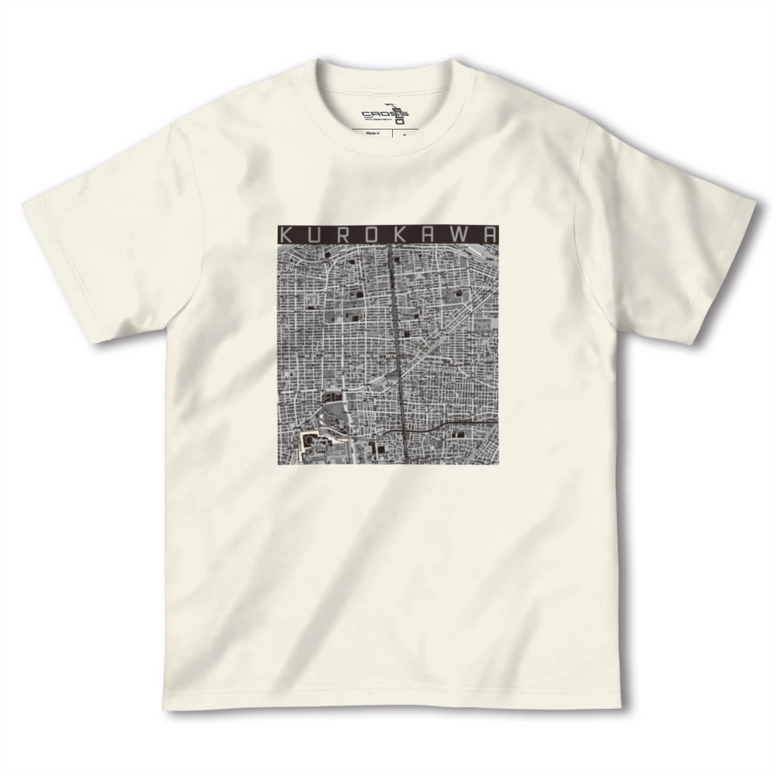 【黒川（愛知県）】地図柄ヘビーウェイトTシャツ