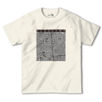 【黒川（愛知県）】地図柄ヘビーウェイトTシャツ