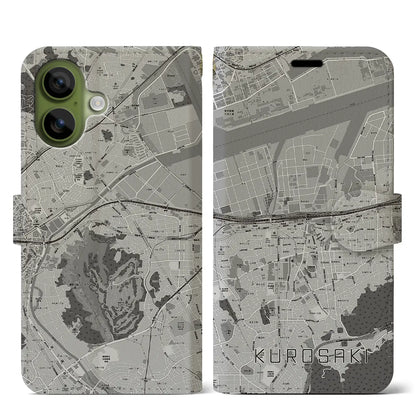 【黒崎（福岡県）】地図柄iPhoneケース（手帳タイプ）