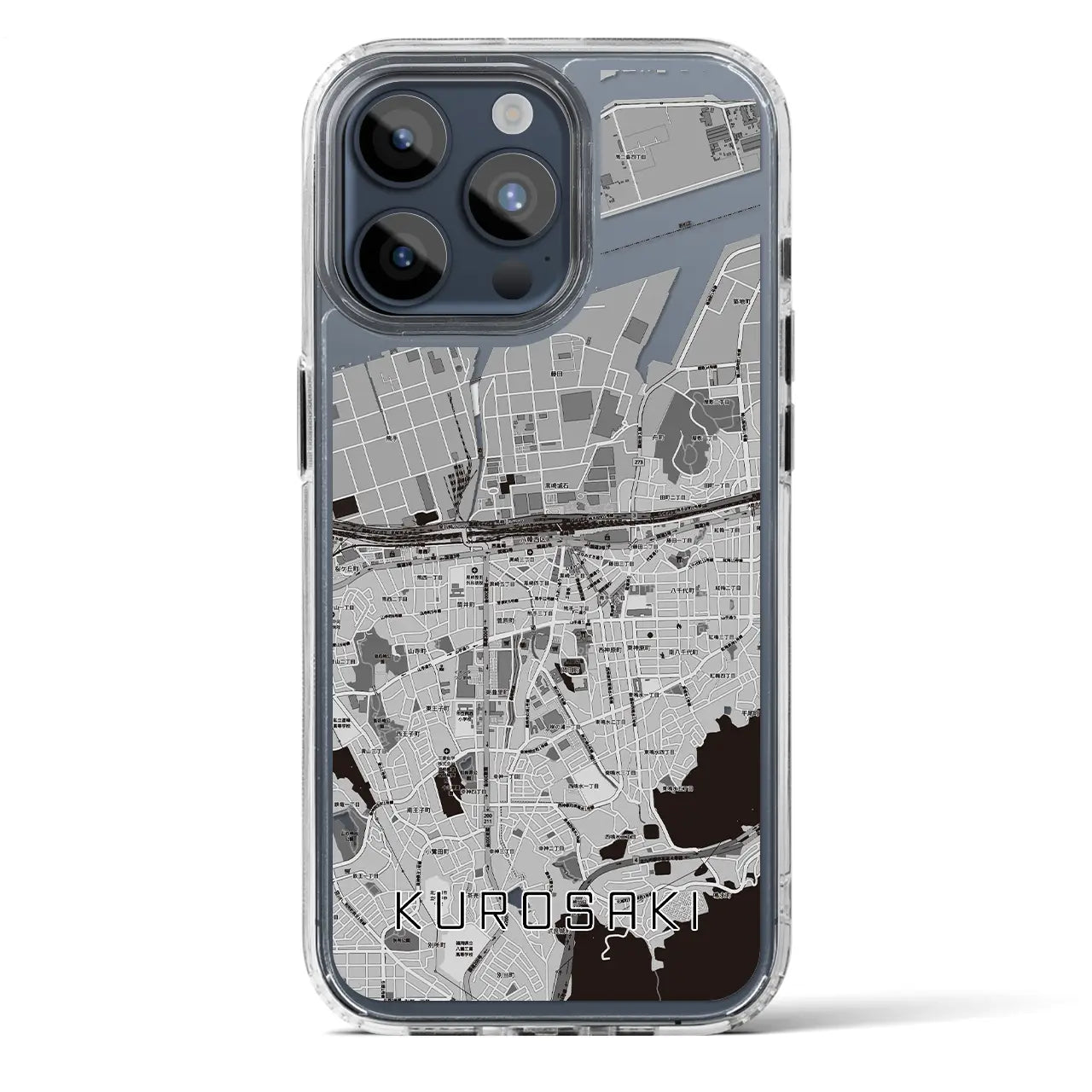 【黒崎（福岡県）】地図柄iPhoneケース（MagSafeタイプ）