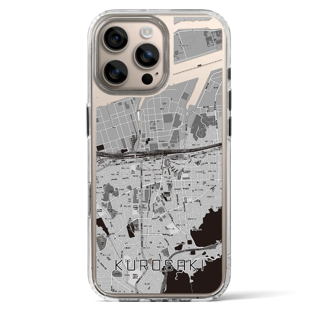 【黒崎（福岡県）】地図柄iPhoneケース（MagSafeタイプ）