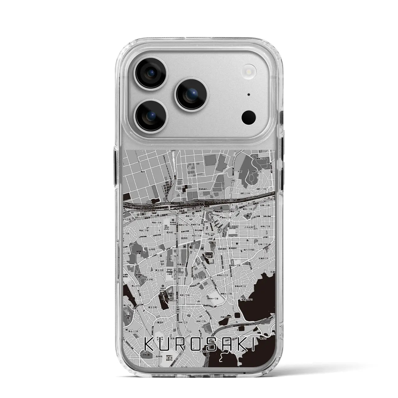 【黒崎（福岡県）】地図柄iPhoneケース（MagSafeタイプ）