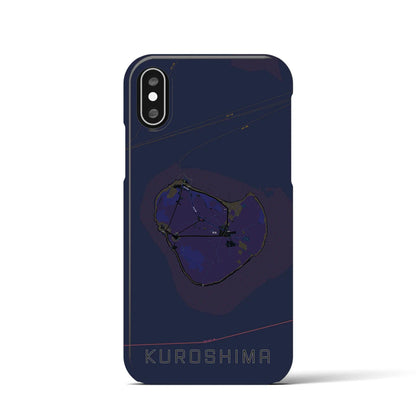 【黒島（沖縄県）】地図柄iPhoneケース（バックカバータイプ）