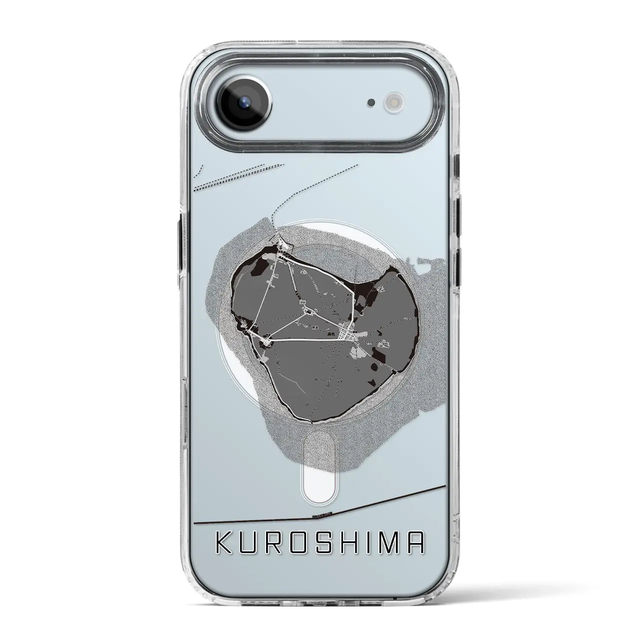 【黒島（沖縄県）】地図柄iPhoneケース（MagSafeタイプ）