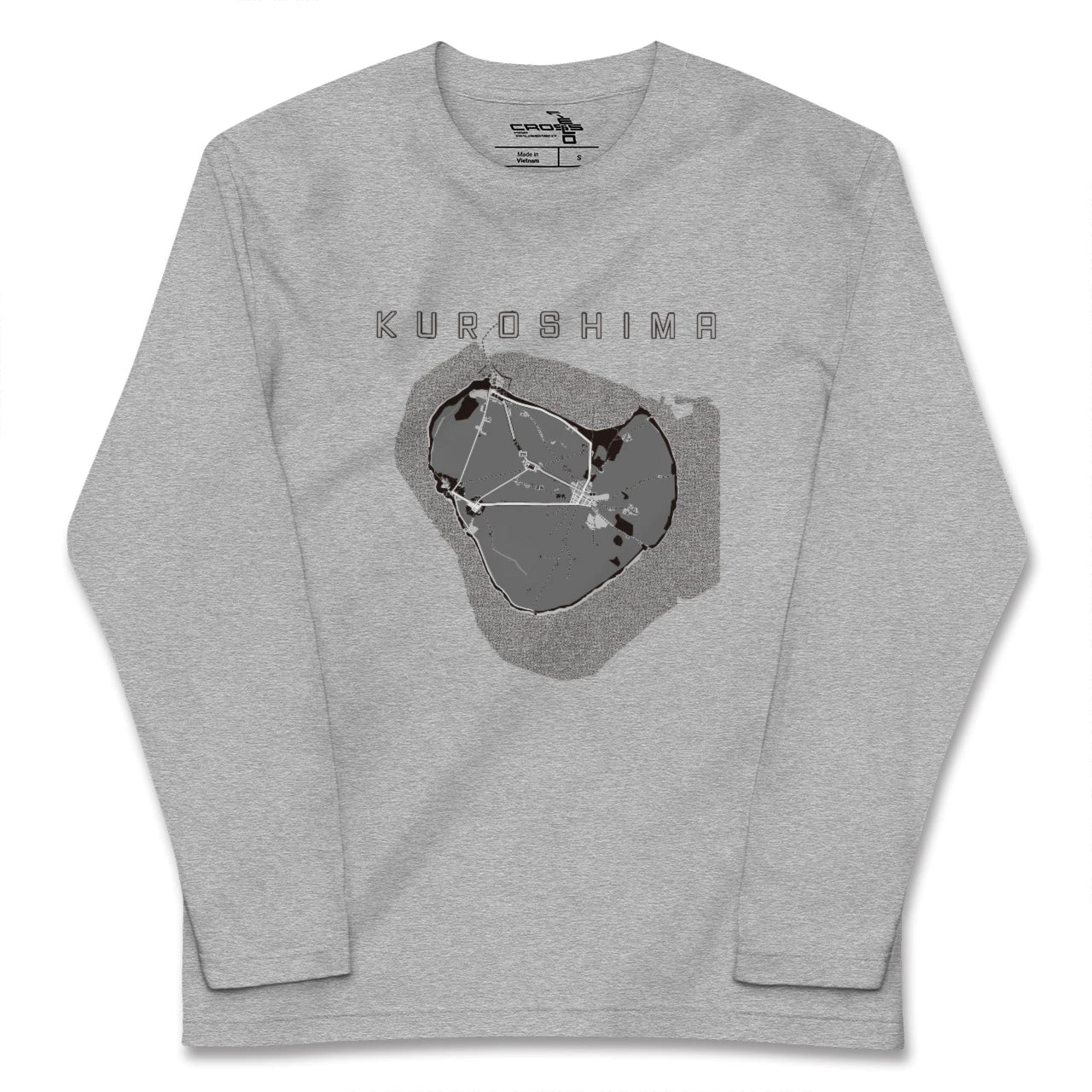 【黒島（沖縄県）】地図柄ロングスリーブTシャツ