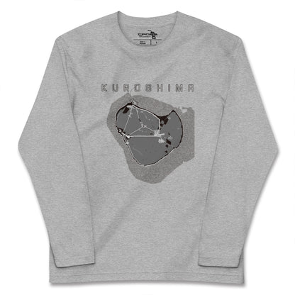 【黒島（沖縄県）】地図柄ロングスリーブTシャツ