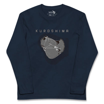 【黒島（沖縄県）】地図柄ロングスリーブTシャツ