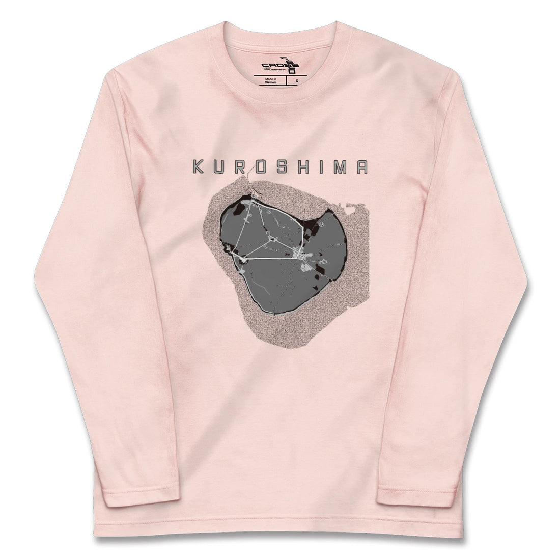 【黒島（沖縄県）】地図柄ロングスリーブTシャツ