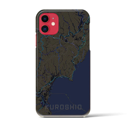 【黒潮（高知県）】地図柄iPhoneケース（バックカバータイプ）