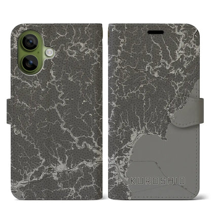 【黒潮（高知県）】地図柄iPhoneケース（手帳タイプ）