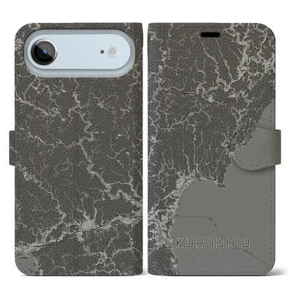 【黒潮（高知県）】地図柄iPhoneケース（手帳タイプ）