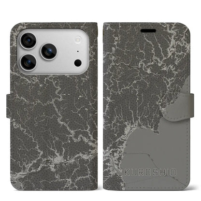 【黒潮（高知県）】地図柄iPhoneケース（手帳タイプ）