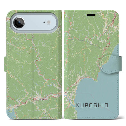 【黒潮（高知県）】地図柄iPhoneケース（手帳タイプ）