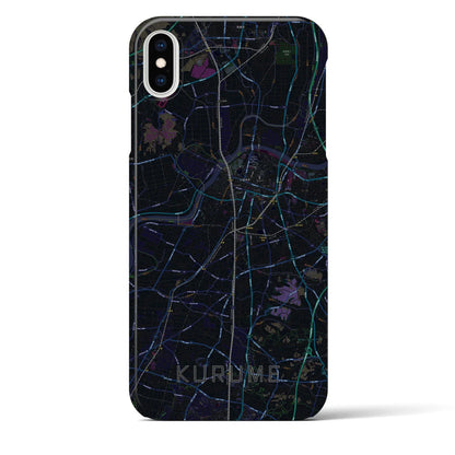 【久留米（福岡県）】地図柄iPhoneケース（バックカバータイプ）