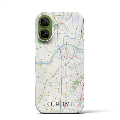 【久留米（福岡県）】地図柄iPhoneケース（バックカバータイプ）