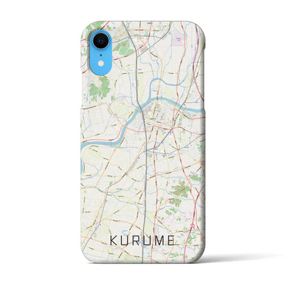 【久留米（福岡県）】地図柄iPhoneケース（バックカバータイプ）