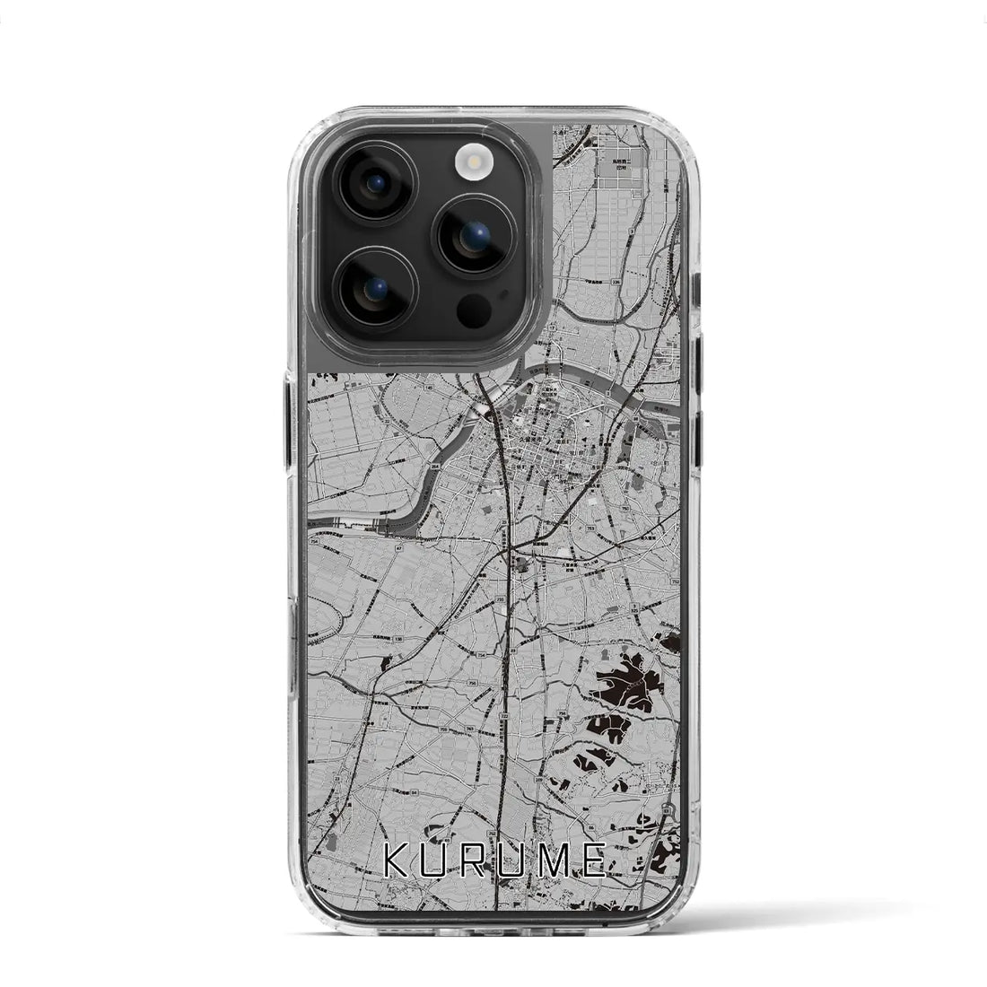 【久留米（福岡県）】地図柄iPhoneケース（MagSafeタイプ）
