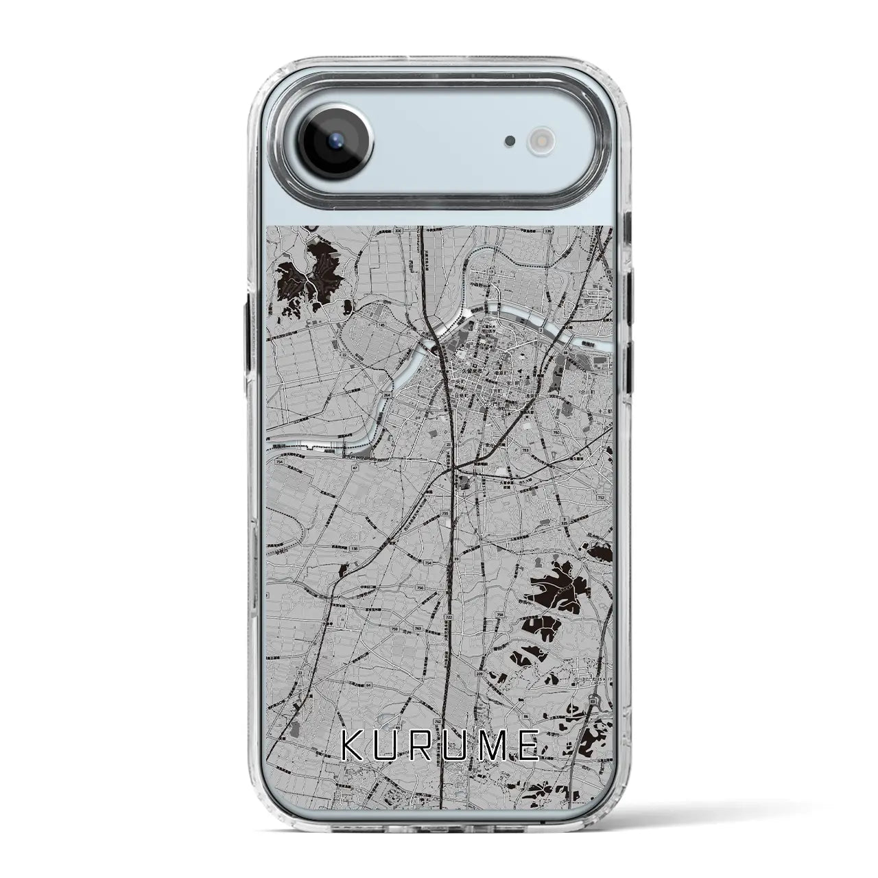 【久留米（福岡県）】地図柄iPhoneケース（MagSafeタイプ）