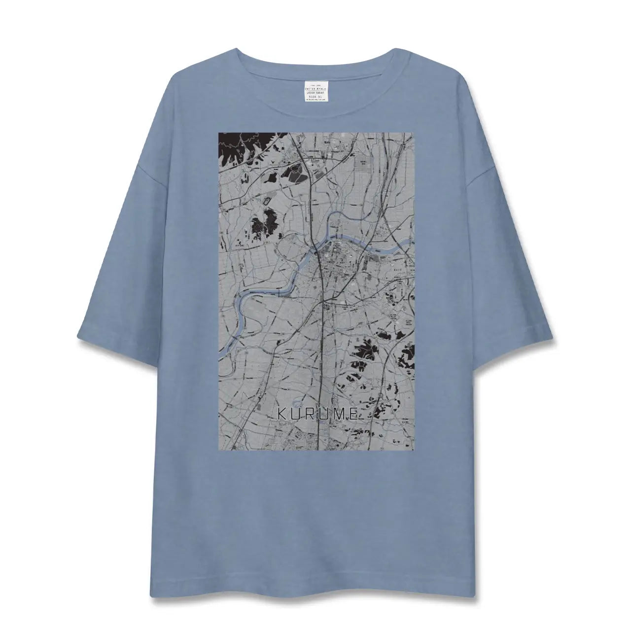 【久留米（福岡県）】地図柄ビッグシルエットTシャツ