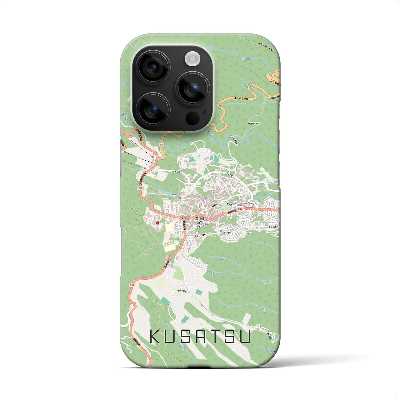 【草津（群馬県）】地図柄iPhoneケース（バックカバータイプ）