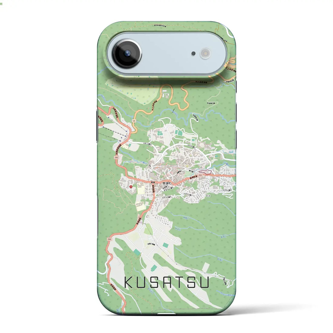 【草津(群馬県)】地図柄iPhoneケース(バックカバータイプ)ナチュラル・iPhone 17 Pro Max 用