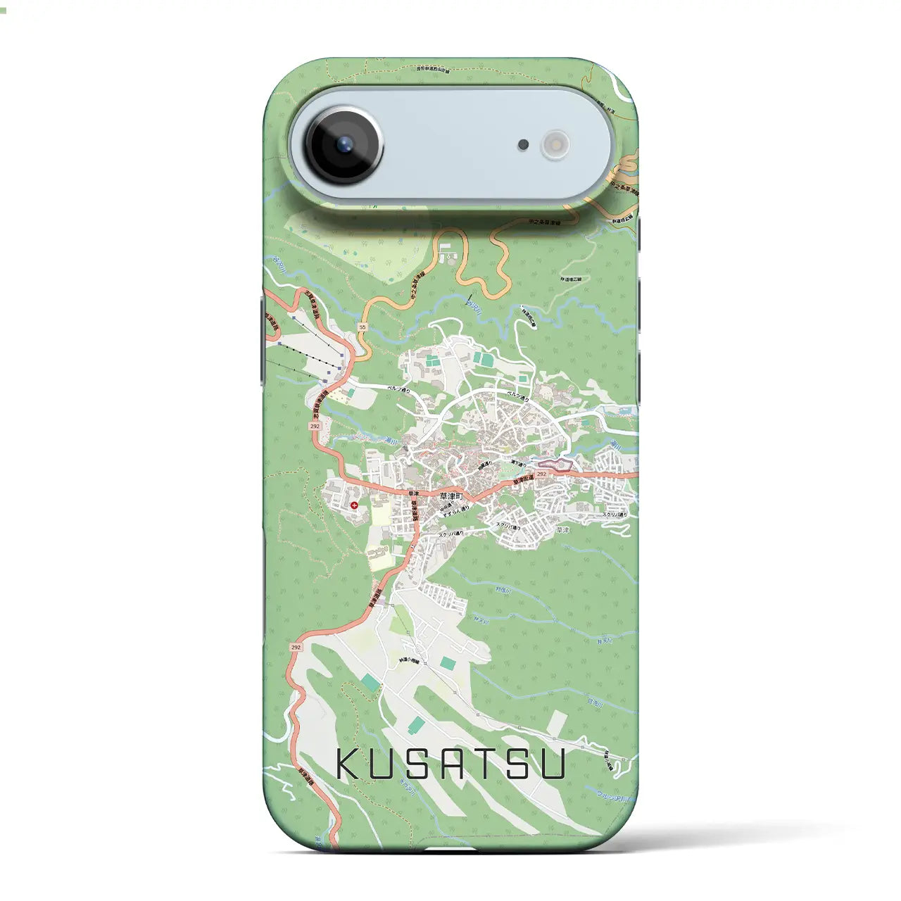 【草津（群馬県）】地図柄iPhoneケース（バックカバータイプ）