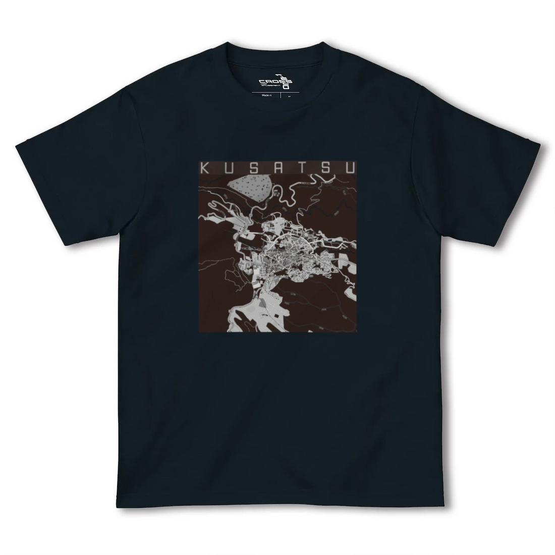 【草津（群馬県）（群馬県）】地図柄ヘビーウェイトTシャツ