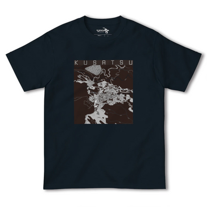 【草津（群馬県）（群馬県）】地図柄ヘビーウェイトTシャツ