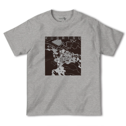 【草津（群馬県）（群馬県）】地図柄ヘビーウェイトTシャツ