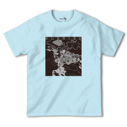 【草津（群馬県）（群馬県）】地図柄ヘビーウェイトTシャツ