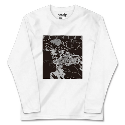 【草津（群馬県）（群馬県）】地図柄ロングスリーブTシャツ