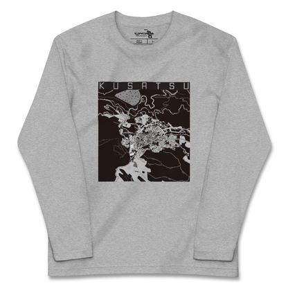 【草津（群馬県）（群馬県）】地図柄ロングスリーブTシャツ
