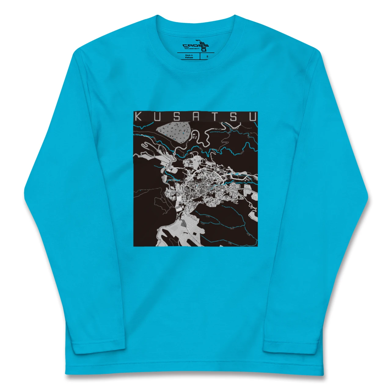 【草津（群馬県）（群馬県）】地図柄ロングスリーブTシャツ