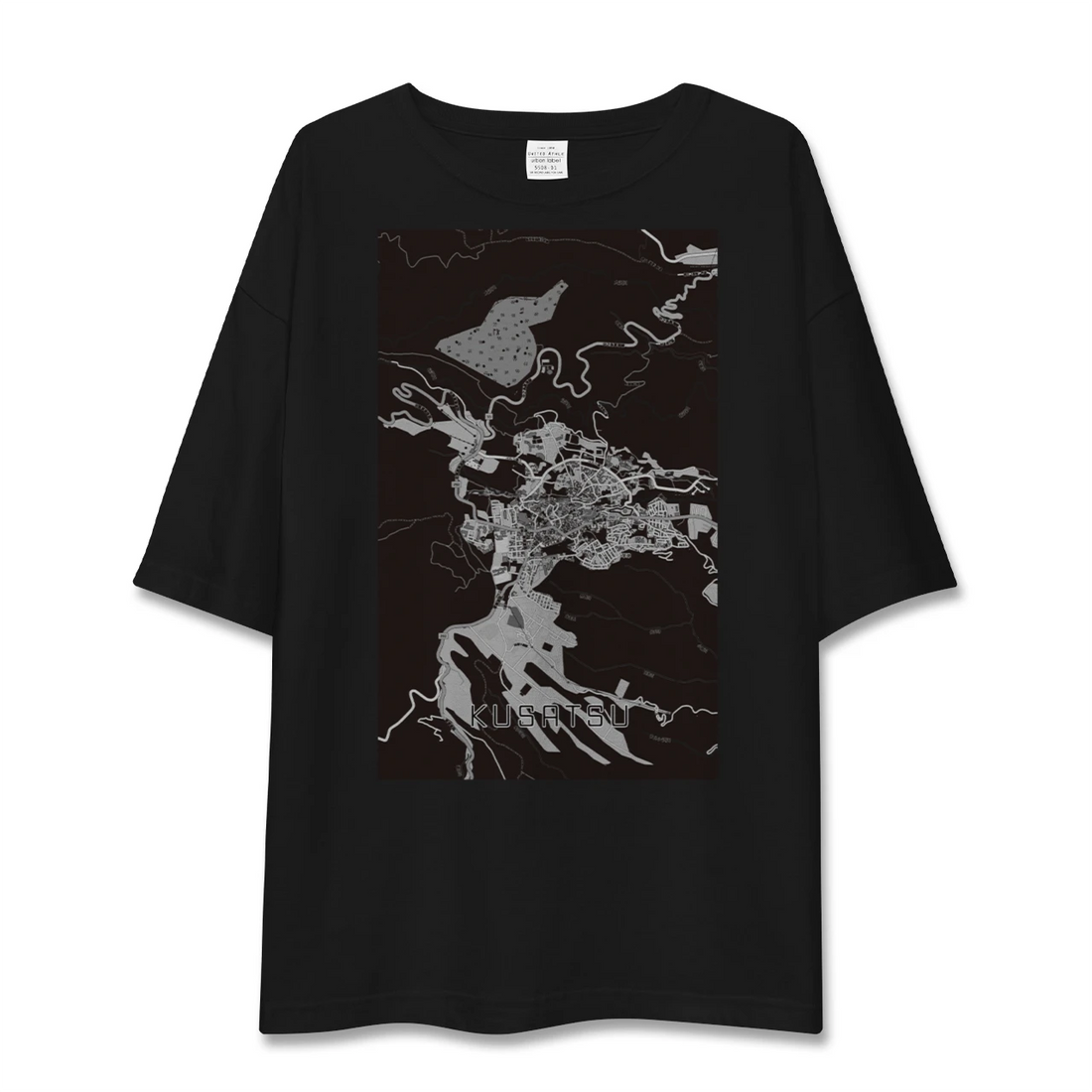【草津（群馬県）（群馬県）】地図柄ビッグシルエットTシャツ