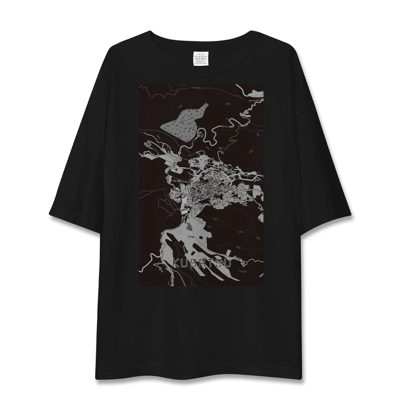 【草津（群馬県）（群馬県）】地図柄ビッグシルエットTシャツ